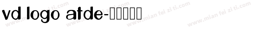 vd logo atde字体转换
